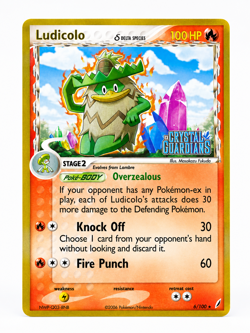 Pokemon TCG – Ludicolo Delta Species 6/100 – Reverse Holo Rare – LP - Image 1