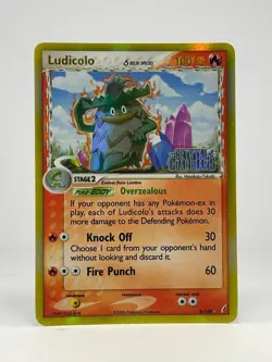 Pokemon TCG – Ludicolo Delta Species 6/100 – Reverse Holo Rare – LP - Image 2