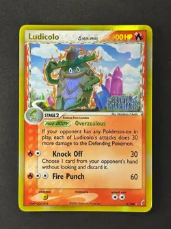 Pokemon TCG – Ludicolo Delta Species 6/100 – Reverse Holo Rare – LP - Image 4