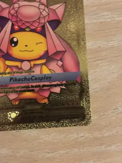 Pokemon Pikachu Mega Diancie Cosplay Gold Foil Metal Card 291 700 HP - Image 5