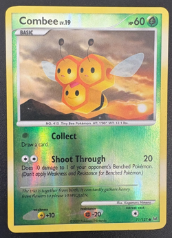 Pokemon TCG Combee Platinum Base Set 71/127 Reverse Holo LP - Image 1