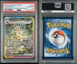 Pokemon TCG Leafeon EX Sir 144/131 Prismatic Evolutions PSA 10 - Image 2
