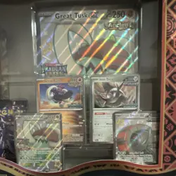 Pokemon Co. Int'l Paldean Fates Great Tusk & Iron Treads ex Box 2024 - Image 4