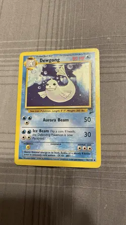 Pokemon TCG Dewgong 36/130 2nd Edition Uncommon LP - Image 1