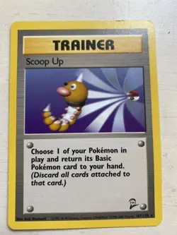 Scoop Up Base Set 2 107/130 - Rare - Pokemon Trainer Card - LP - Image 1