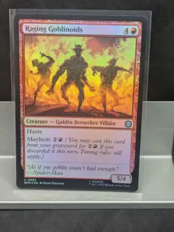 Raging Goblinoids FOIL X1 NM Marvel's Spider Man MTG - Image 1