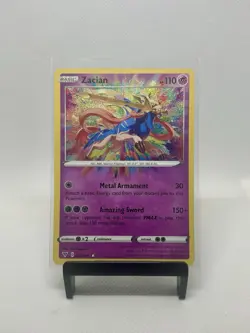 Zacian 082/185 Amazing Rare Vivid Voltage Pokemon Holo - NM - Image 1