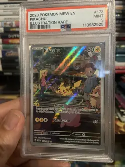 Pokemon Pikachu Illustration Rare Holo 173/165 Scarlet & Violet 151 - Image 3
