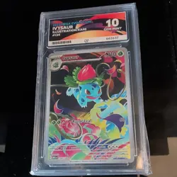 Pokemon TCG Ivysaur IR 134/132 Mega Evolution ACE 10 Gem Mint - Image 1