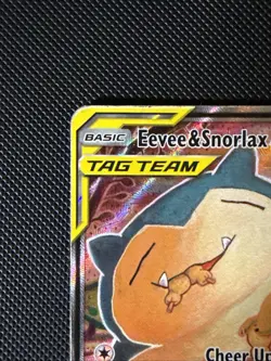 Eevee & Snorlax GX - SM169 - Pokemon Sun & Moon Promo Ultra Rare Card MP-HP - Image 3