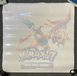 Pokemon Gigantamax Store Promo Window Cling Charizard 30x24 Brilliant Stars 2022 - Image 1