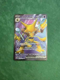 Alakazam EX 188/165 English Full Art Pokemon Card - Image 1