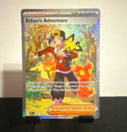 Pokemon TCG Ethan's Adventure 236/182 SV10 Destined Rivals SIR Holo English - Image 1