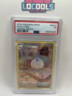 2023 POKEMON SWSH CROWN ZENITH #GG19 FULL ART/ALTARIA GALARIAN GALLERY PSA 1 PR - Image 1