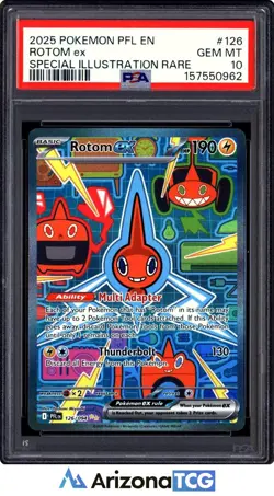 Pokemon 2025 Rotom ex 126/094 SIR Phantasmal Flames GEM MINT PSA 10 - Image 1
