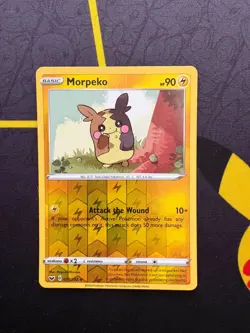 Morpeko 078/202 Rare Reverse Holo Sword & Shield Base Set Pokemon Card - Mint - Image 1