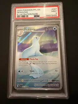 Pokemon Dewgong 097/094 Me02: Phantasmal Flames Holo Graded PSA 9 - Image 1
