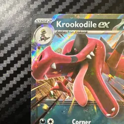 Krookodile ex 55/86 Double Rare Pokemon Chaos Rising ME04 NM - Image 2