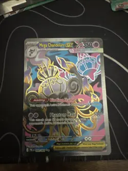 Mega Chandelure ex 099/084 Me05: Pitch Black Holo - Image 1