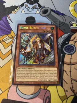 Yugioh Surge Blitzclique CORI-EN011 Secret Rare 1st Edition NM - Image 1