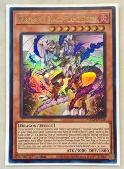 YuGiOh! Horus the Black Flame Deity MP25-EN158 1st Edition NM - Image 1