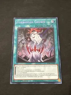 YuGiOh Burst Protocol - Forbidden Crown BPRO-EN067 Secret Rare 1st Edition - NM - Image 1