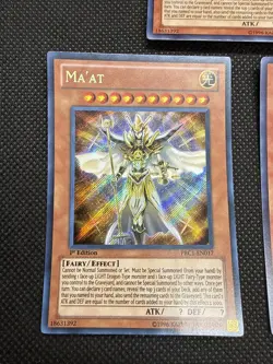 Yugioh Ma'at PRC1-EN017 Secret Rare 1st Ed NM - Image 2