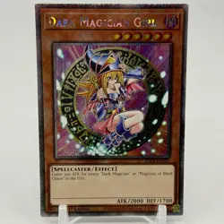 Dark Magician Girl (3rd Art) RA04-EN107 1st Edition Platinum Secret Rare Yugioh! - Image 1