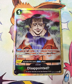 One Piece DisappointedU Crocodile (Premium Card Collection Best Selection Vol.6) - Image 1