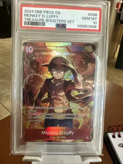 Monkey.D.Luffy (Treasure Booster Set) ST10-006 One Piece Promo. psa 10 - Image 1
