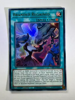 Branded Regained CH01-EN026 Ultra Rare 1st Edition YuGiOh Card NM - Image 1