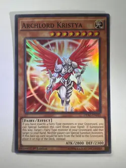 Archlord Kristya DESO-EN050 Super Rare 1st Edition YuGiOh Card NM - Image 1