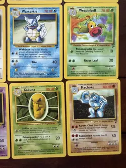 Lot of (50) Pokemon Base Set 2 Card Lot Unlimited Uncommon Common MP-NM - Image 4