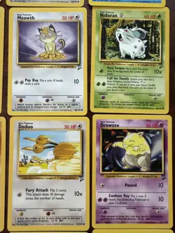 Lot of (50) Pokemon Base Set 2 Card Lot Unlimited Uncommon Common MP-NM - Image 5