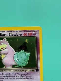Pokemon Dark Slowbro TCG 1st Edition Holo Rare Card 12/82 LP Condition - Image 2