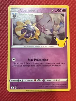 Cosmoem HOLO 014/025 Celebrations 25th Pokemon Card Near Mint CAD SELLER - Image 1