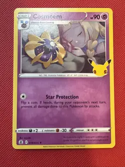Cosmoem HOLO 014/025 Celebrations 25th Pokemon Card Near Mint CAD SELLER - Image 2