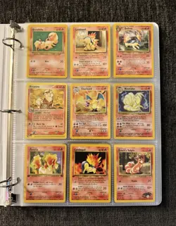 Pokemon Card Binder Collection - WotC Vintage Lot w/Holos, 1st Editions & Rares - Image 1