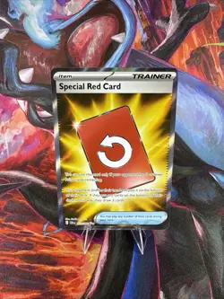Special Red Card Full Art Ultra Rare Trainer (113/086) — ME: Chaos Rising, NM - Image 1