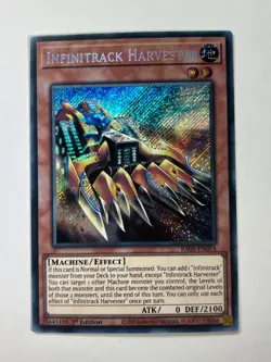 Infinitrack Harvester RA05-EN014 Secret Rare 1st Edition YuGiOh Card NM - Image 1