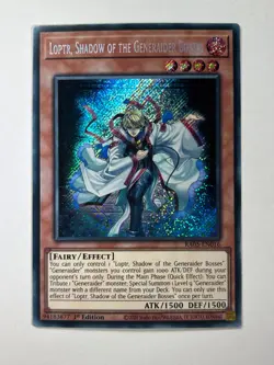 Loptr, Shadow of the Generaider Bosses RA05-EN016 Secret Rare 1st YuGiOh Card NM - Image 1