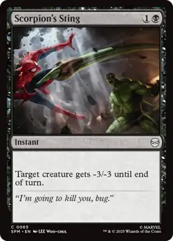 MTG Scorpion's Sting [Marvel's Spider-Man] Foil Near Mint Magic - Image 1