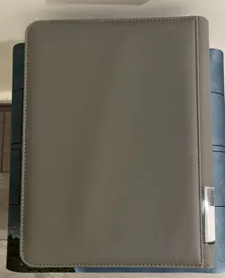 9 Pocket Card Binder, Premium Zip Trading 540 Double Side Grey - Image 4