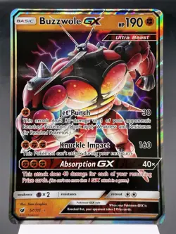 Buzzwole GX 57/111 - Ultra Rare Holo - Crimson Invasion Pokemon Card NM - Image 1