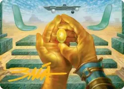 The Mind Stone - Gold Stamped Signature Art Card MSH Art NM MTG - Image 1