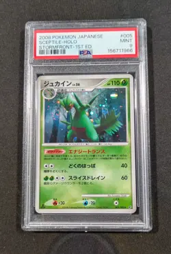 Pokemon Card Japanese 1st Ed. Holo Sceptile 005/092 PSA 9 MINT Stormfront - Image 1