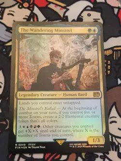 MTG - The Wandering Minstrel FOIL - Final Fantasy NM - Image 1