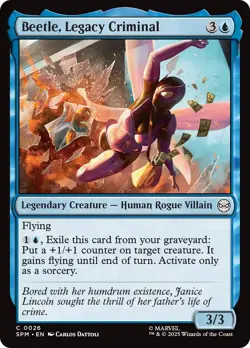 MTG Beetle, Legacy Criminal [Marvel's Spider-Man] Foil Near Mint Magic - Image 1
