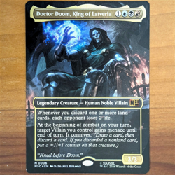Doctor Doom, King of Latveria - Borderless Foil - MSC 0006 - Marvel MTG - Image 1