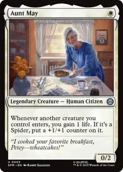 MTG Aunt May [Marvel's Spider-Man] Foil Near Mint Magic - Image 1